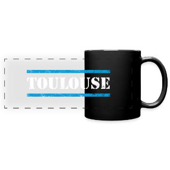 Toulouse - Full Colour Panoramic Mug - black - Front