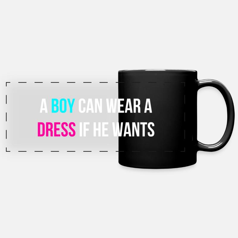 Equality Pride Français - Mug panoramique uni - noir