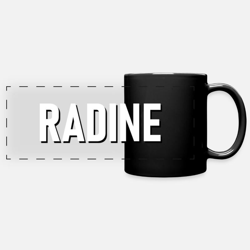Radine - Mug panoramique uni - noir