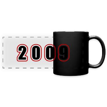 2009 Year Birthday - Full Colour Panoramic Mug - black - Front
