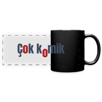 Cok Comic Grey Red - Full Colour Panoramic Mug - black - Front