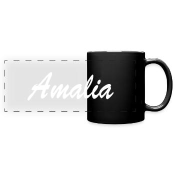 Amalia - Panorama-Tasse farbig - Schwarz - Vorne