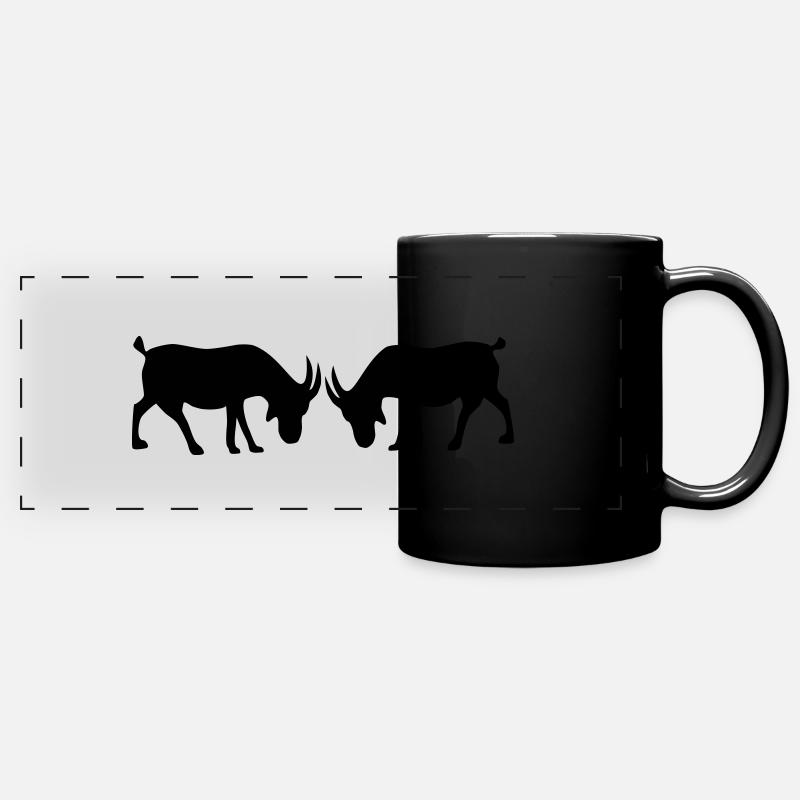 Zicken - Mug panoramique uni - noir