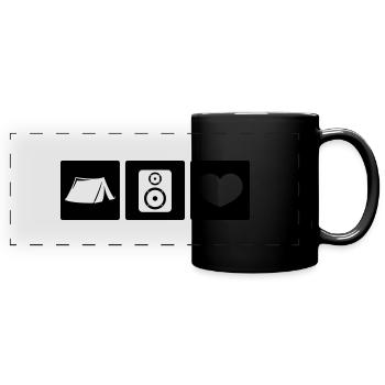 Festival - Full Colour Panoramic Mug - black - Front
