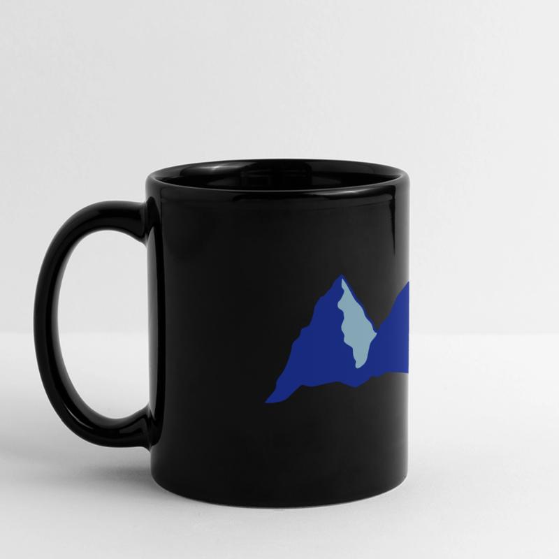 mountain highlander drawing vector Full Colour Panoramic Mug