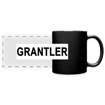 Grantler Bayrischer Ausdruck - Panorama-Tasse farbig - Schwarz - Vorne