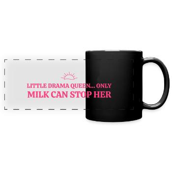 Dictons de bébé - Mug panoramique uni - noir - Devant