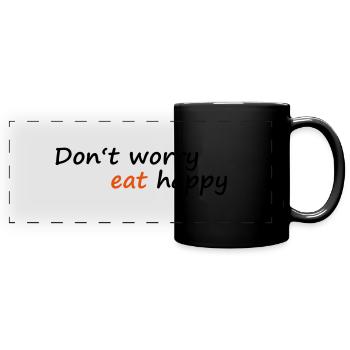 eat - Full Colour Panoramic Mug - black - Front