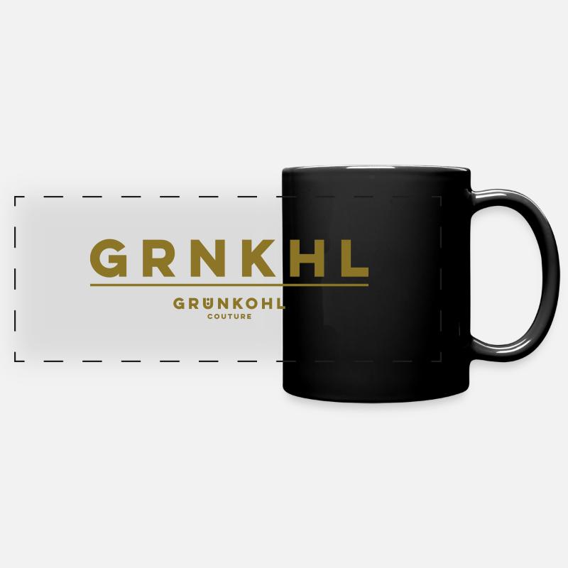 Kale Cabbage Ride Cabbage Tour GRNKHL - Full Colour Panoramic Mug - black