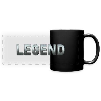 Legende - Panorama-Tasse farbig - Schwarz - Vorne