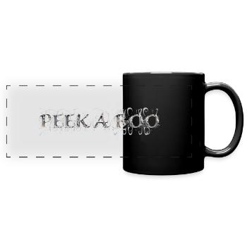 PEEK A BOO - Full Colour Panoramic Mug - black - Front