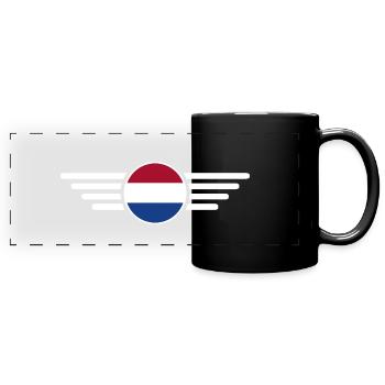 Netherlands Blossom Magic T-Shirt - Full Colour Panoramic Mug - black - Front