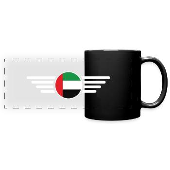 Vereinigte Arabische Emirate Stil Design T-Shirt - Panorama-Tasse farbig - Schwarz - Vorne