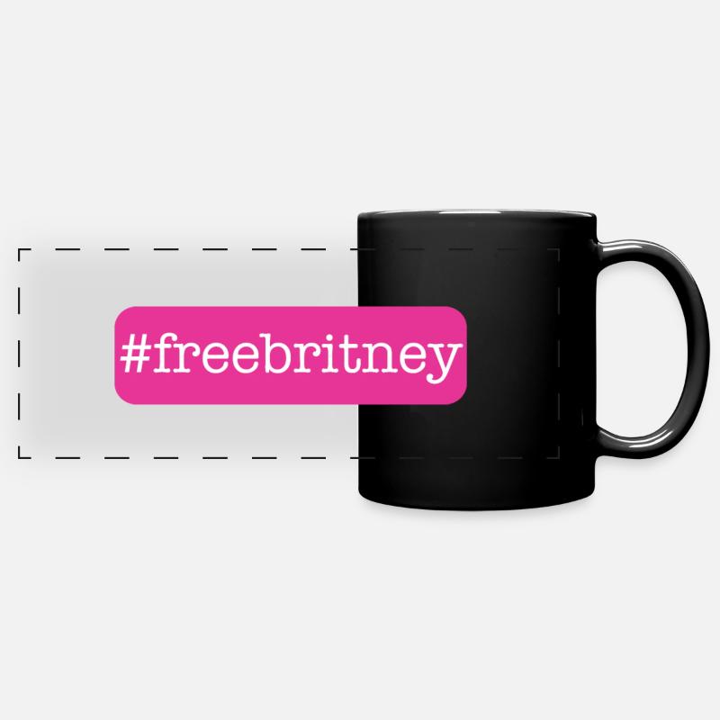 #Freebritney - Full Colour Panoramic Mug - black