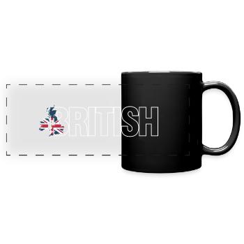 british isles - Full Colour Panoramic Mug - black - Front
