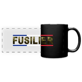 FUSILIER FRANCE CAMOUFLAGE BLEU BLANC ROUGE - Mug panoramique uni - noir - Devant