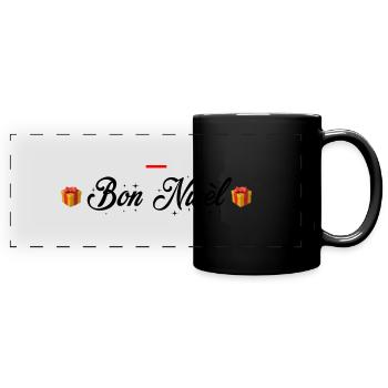 Bon Nwèl - Mug panoramique uni - noir - Devant