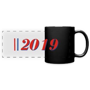 Year 2019 - Full Colour Panoramic Mug - black - Front