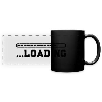 Loading - Full Colour Panoramic Mug - black - Front