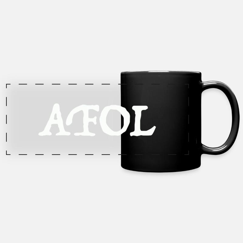 AFOL - Panorama-Tasse farbig - Schwarz