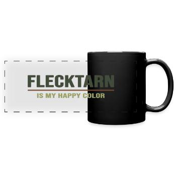 Flecktarn Bushcraft Army Bivouac - Full Colour Panoramic Mug - black - Front