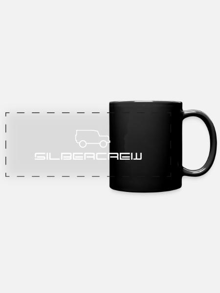 Silbercrew Defender Black - Panorama-Tasse farbig - Schwarz