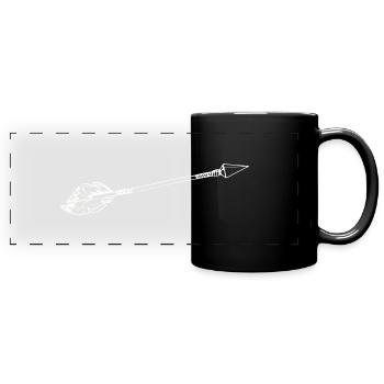 arrow - Full Colour Panoramic Mug - black - Front