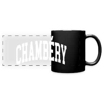 Chambéry - Full Colour Panoramic Mug - black - Front