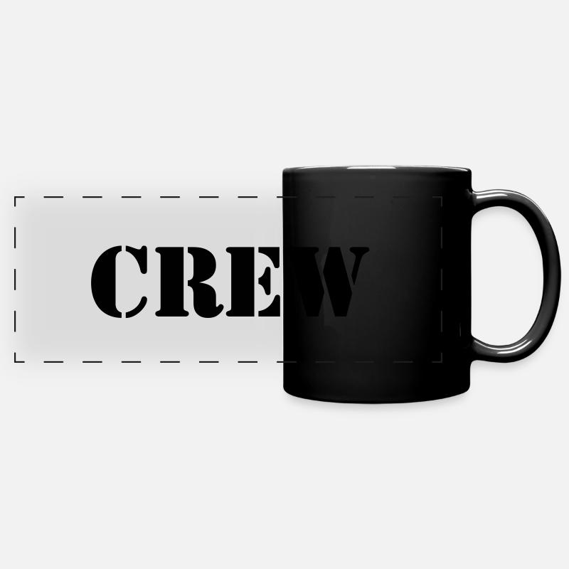 Crew - Full Colour Panoramic Mug - black
