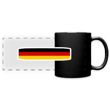 DEUTSCHLAND - Panorama-Tasse farbig - Schwarz - Vorne
