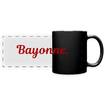 Bayonne - Mug panoramique uni - noir - Devant