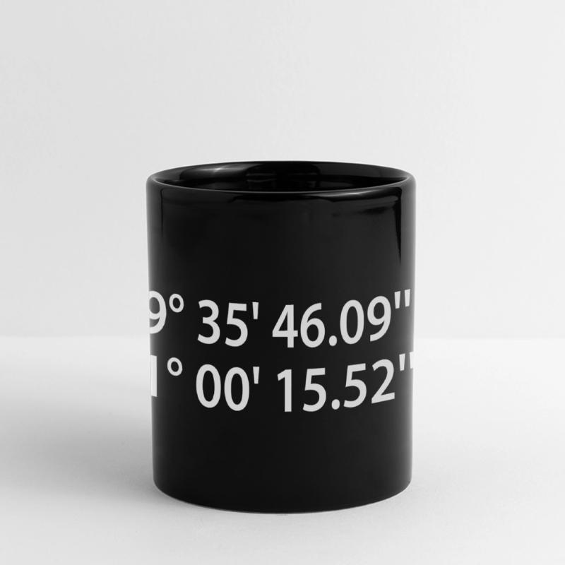 Erlangen Coordinates Full Colour Panoramic Mug