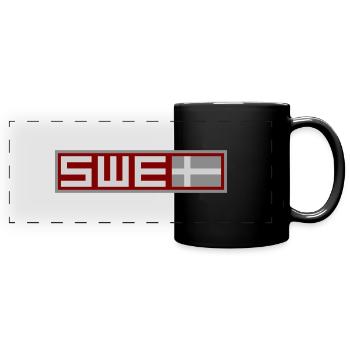 Sweden Tactical Flag - Full Colour Panoramic Mug - black - Front