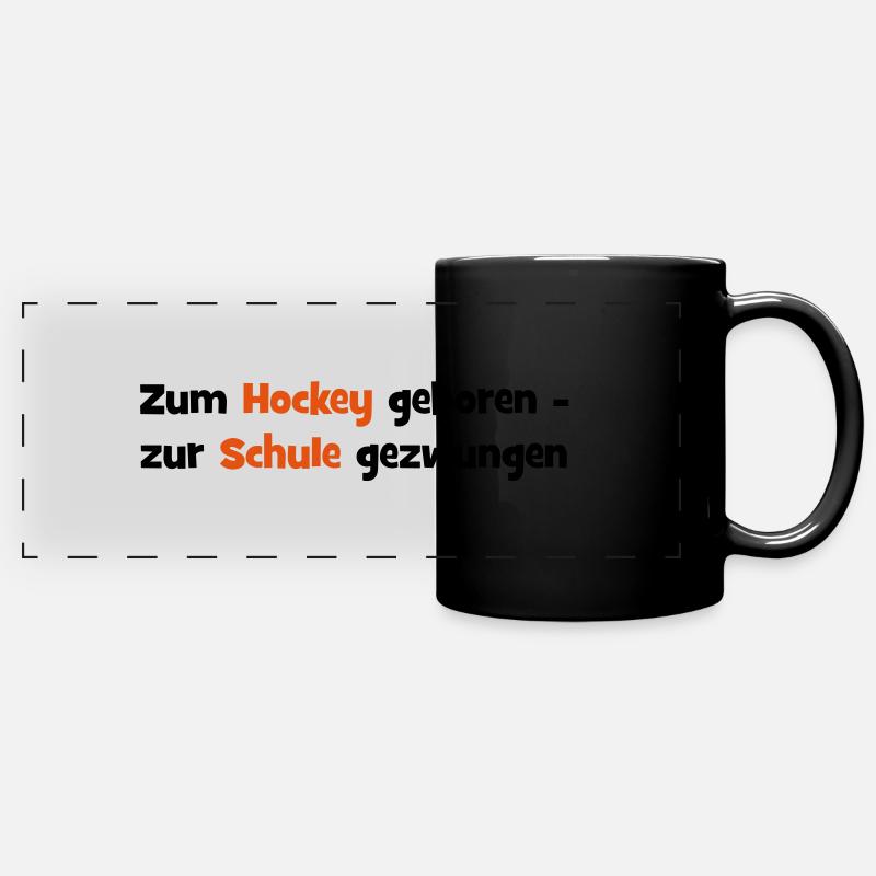 Hockey - Mug panoramique uni - noir