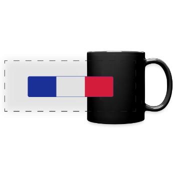 Made in FRANCE ! - Mug panoramique uni - noir - Devant