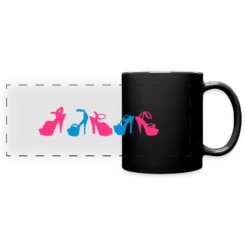 shoes - Full Colour Panoramic Mug - black - Front