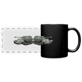 Elephant - Full Colour Panoramic Mug - black - Front
