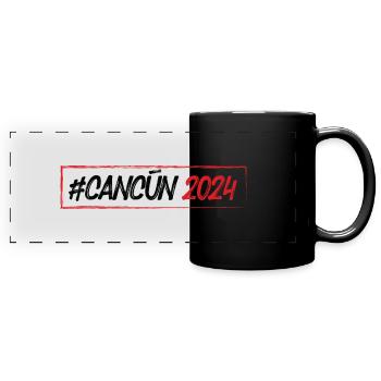 Cancun 2024 - Panorama-Tasse farbig - Schwarz - Vorne