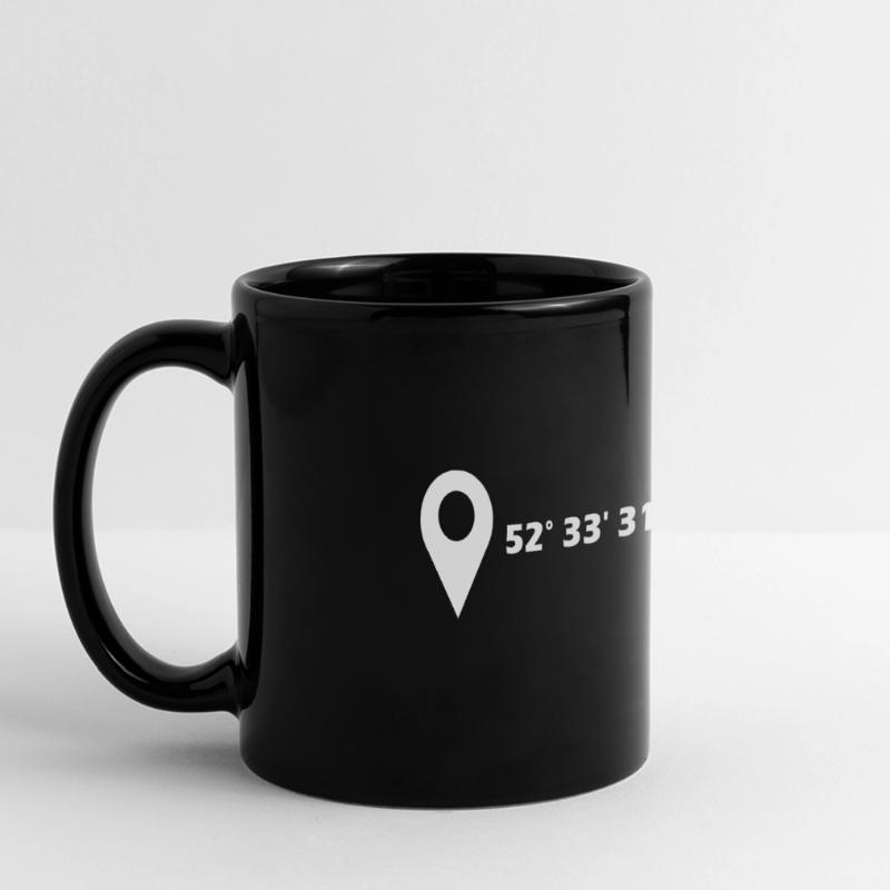 Coordonnées de Francfort (Oder) Mug panoramique uni