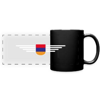 Marchandise Arménie – Expérience Culture - Mug panoramique uni - noir - Devant