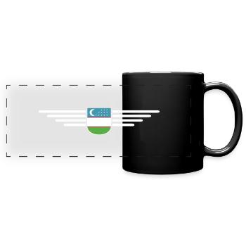 Usbekistan T-Shirt – Stolz und Kultur - Panorama-Tasse farbig - Schwarz - Vorne
