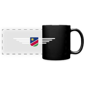 Namibia T-Shirt für Fans und Reisende - Panorama-Tasse farbig - Schwarz - Vorne