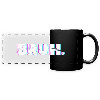Plan de travail bruh2 1 - Mug panoramique uni - noir - Devant