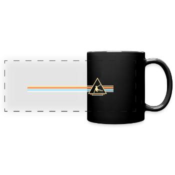 Slackline - Panorama-Tasse farbig - Schwarz - Vorne