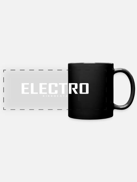 Electro - Panorama-Tasse farbig - Schwarz