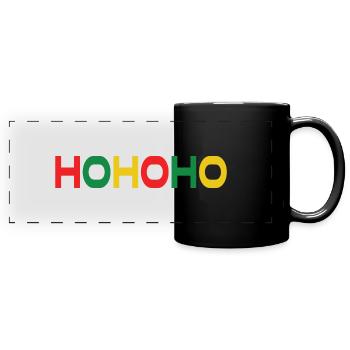 HOHOHO - Full Colour Panoramic Mug - black - Front
