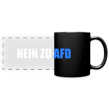 No to afd - Full Colour Panoramic Mug - black - Front
