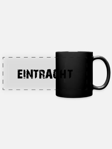 Eintracht 01 - Panorama-Tasse farbig - Schwarz