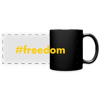 FREEDOM - Full Colour Panoramic Mug - black - Front