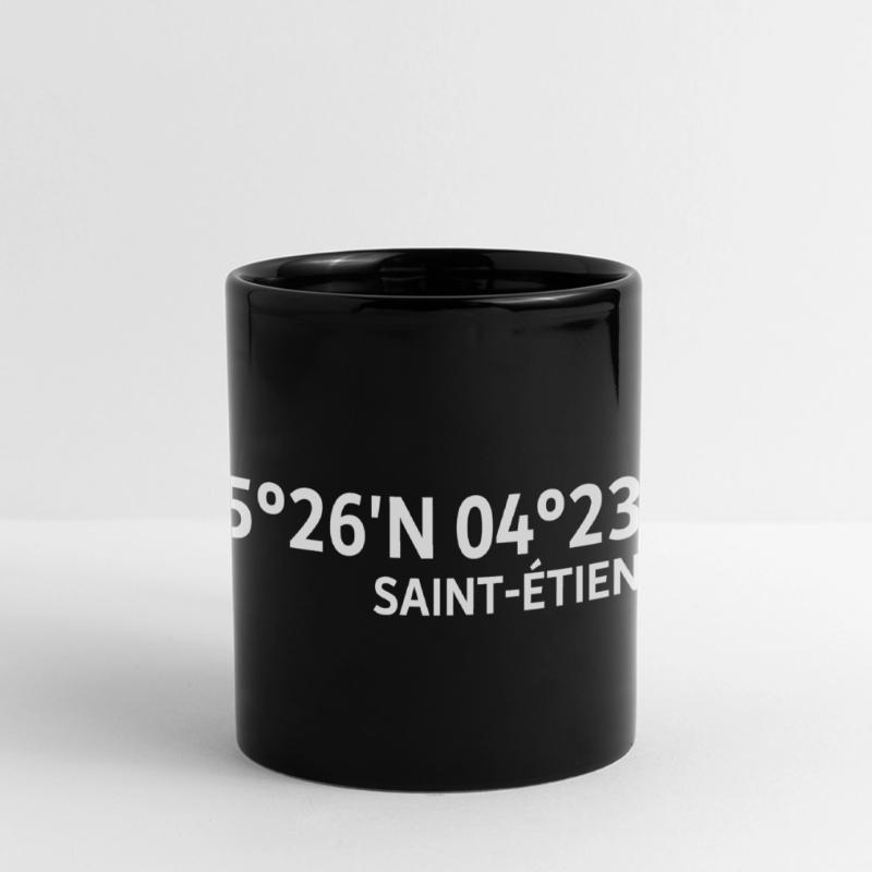 Saint-Étienne Coordinates Full Colour Panoramic Mug